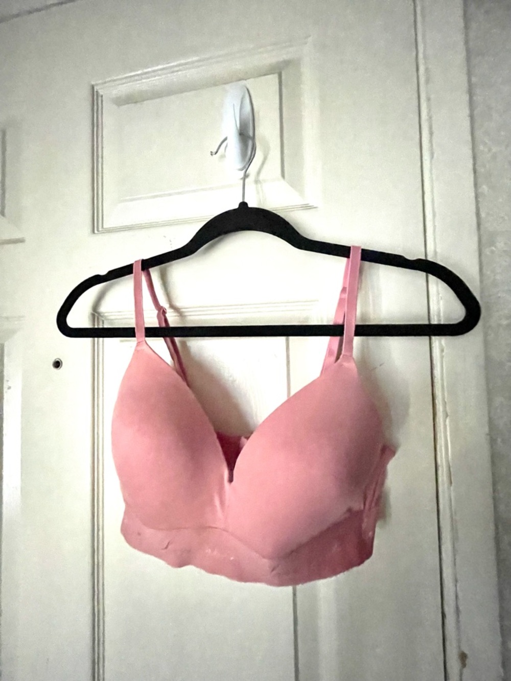 PINK Victoria's Secret Light Pink Longline Padded Bra SZ 34C